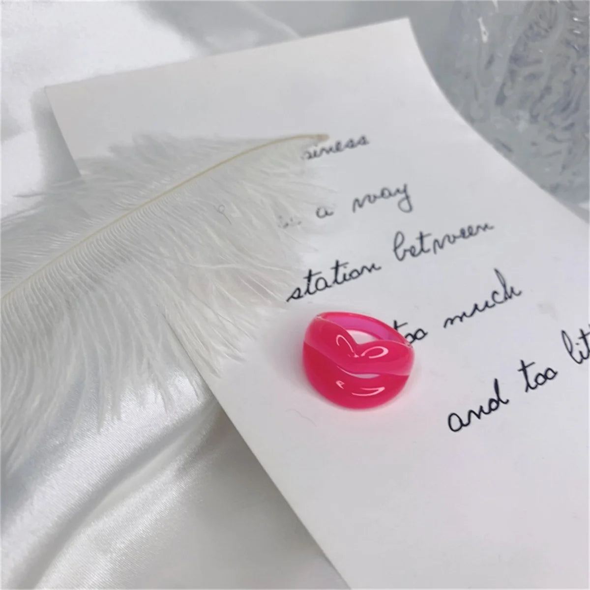 Fierce Lips Ring (size 7) - 7 colors - Hello Baabs LLC 