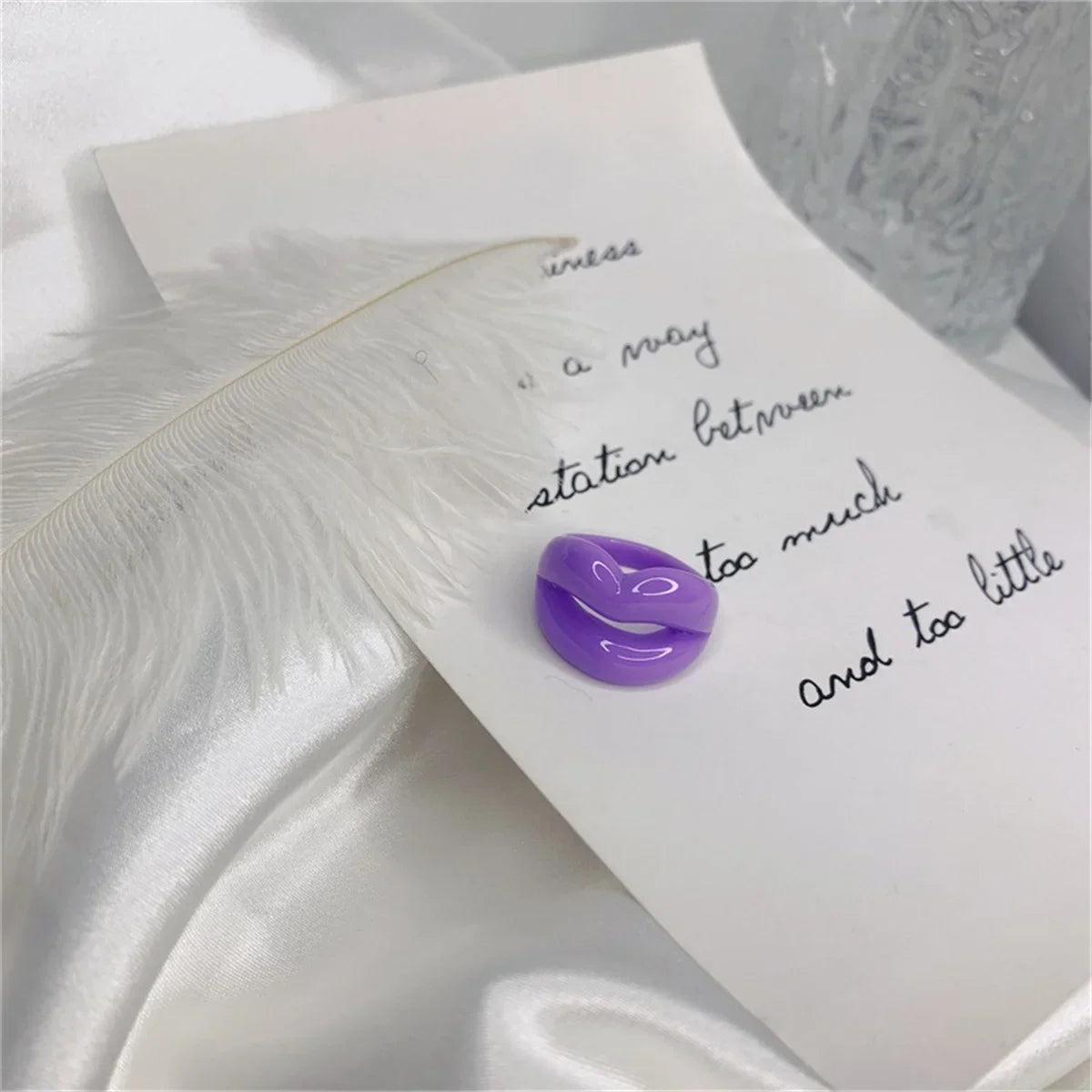 Fierce Lips Ring (size 7) - 7 colors - Hello Baabs LLC 