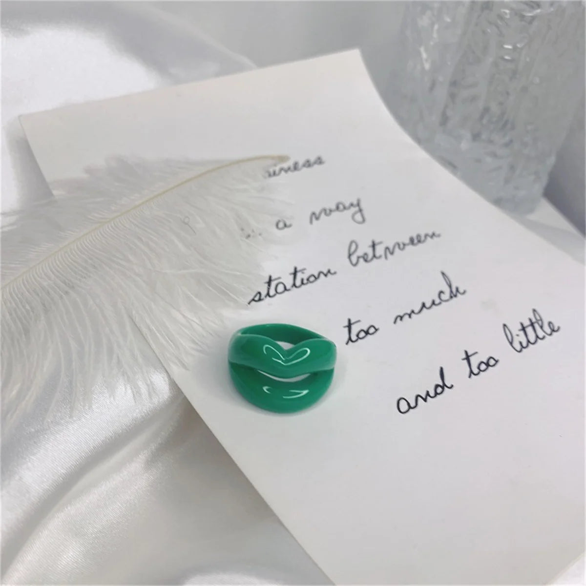 Fierce Lips Ring (size 7) - 7 colors - Hello Baabs LLC 