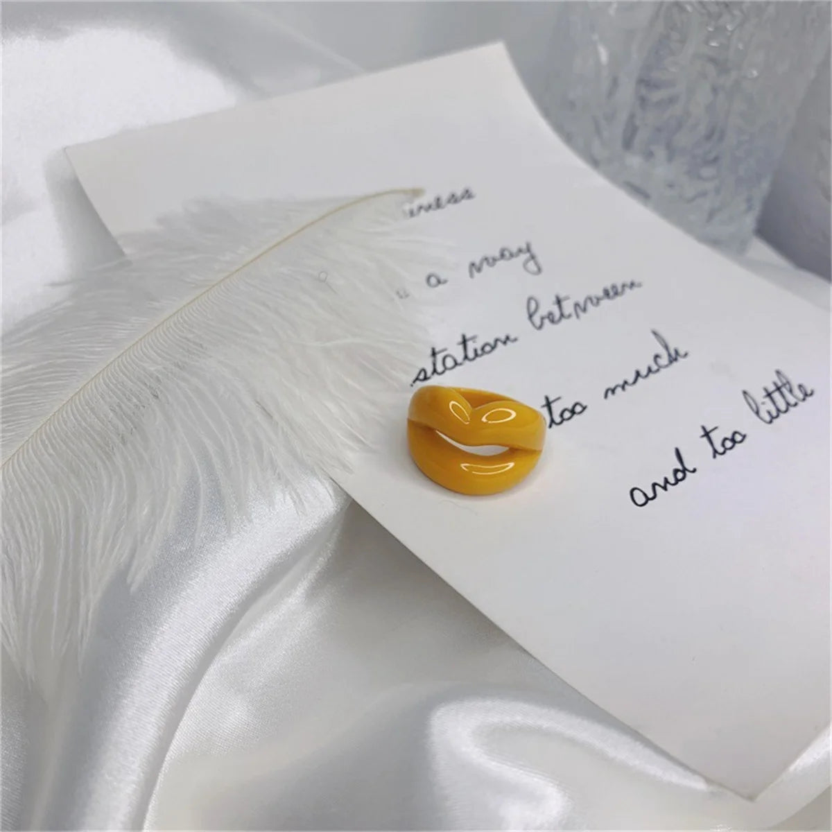 Fierce Lips Ring (size 7) - 7 colors - Hello Baabs LLC 