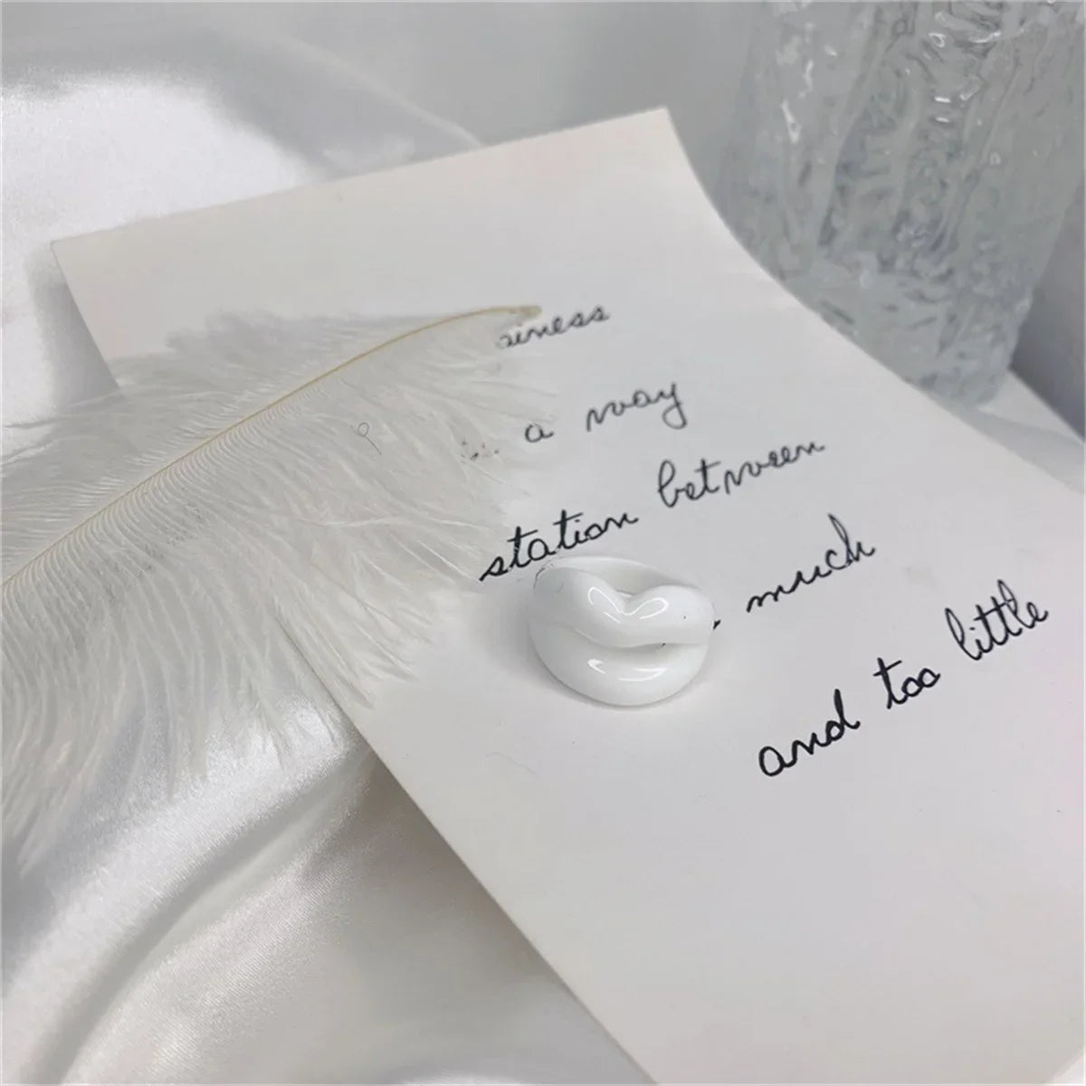 Fierce Lips Ring (size 7) - 7 colors - Hello Baabs LLC 