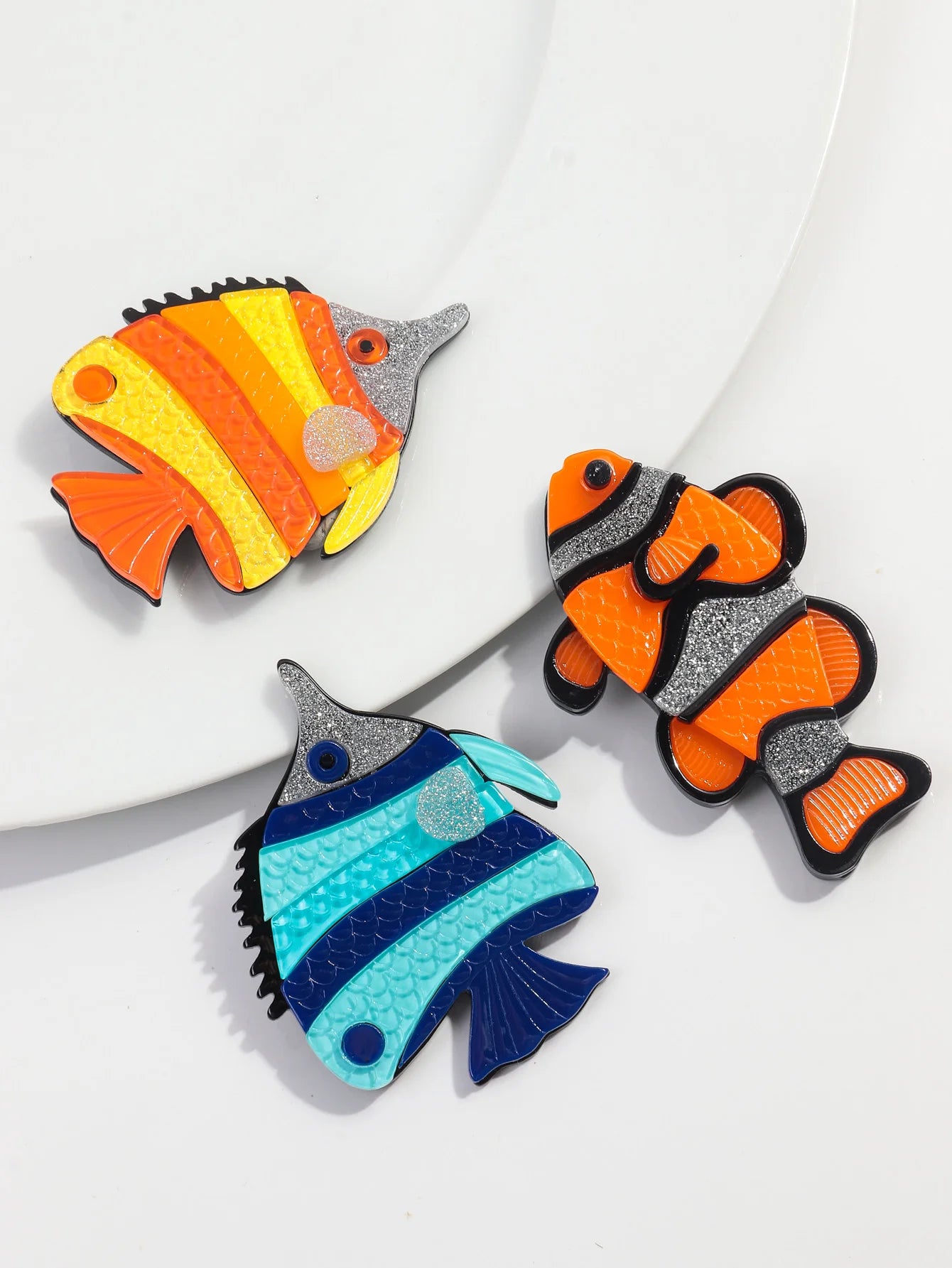 Fin Flair Brooch - 3 variants - hello baabs 