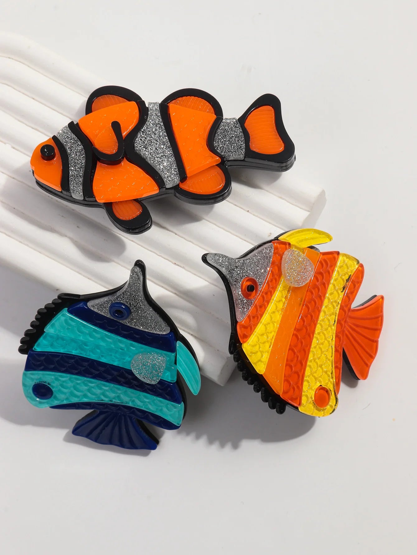 Fin Flair Brooch - 3 variants - hello baabs 