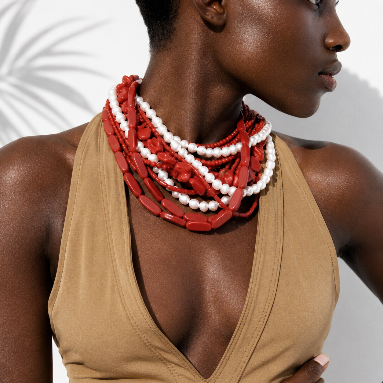 Fire & Frost Beaded Choker - Hello Baabs