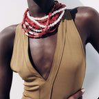 Fire & Frost Beaded Choker - hello baabs 