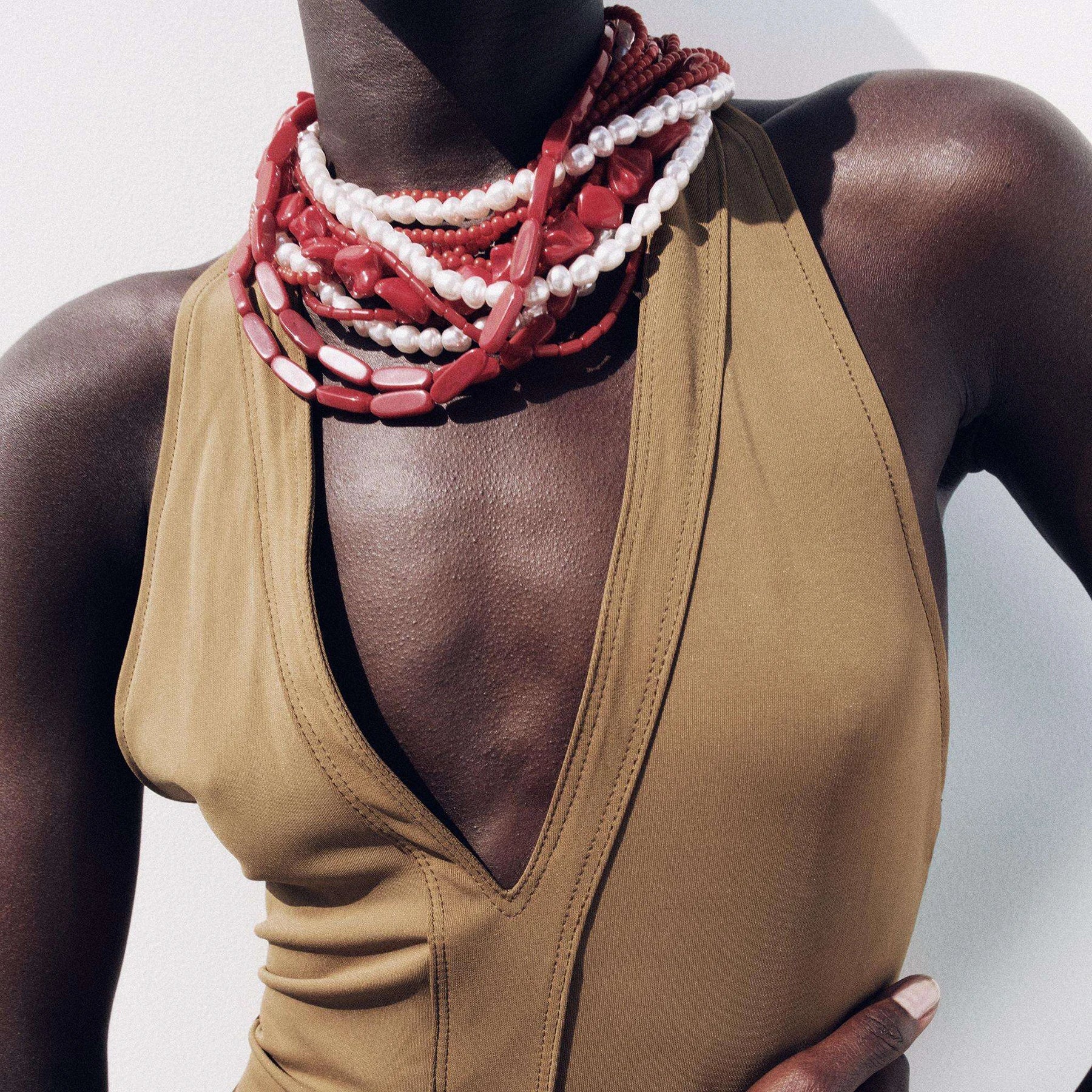 Fire & Frost Beaded Choker - hello baabs 