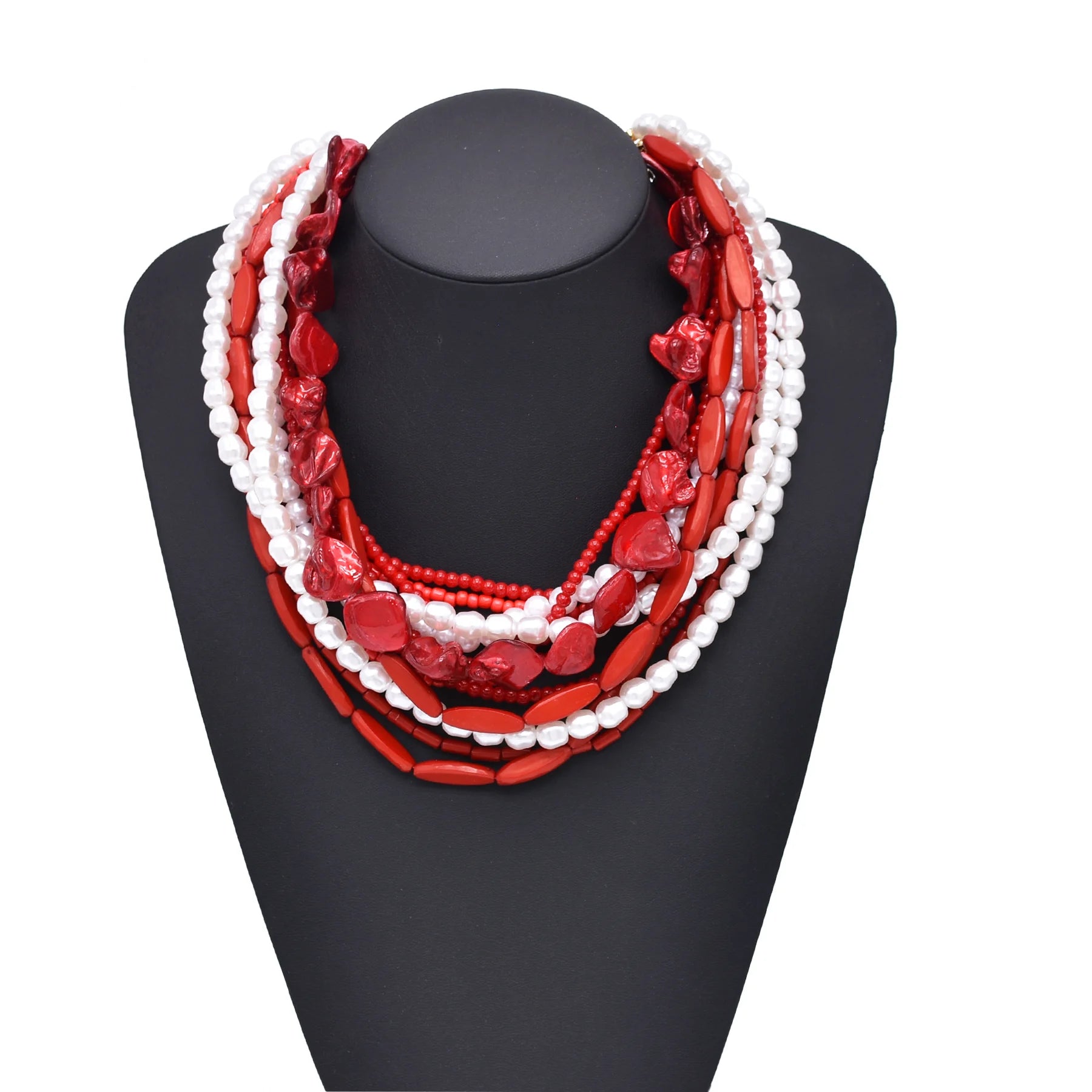 Fire & Frost Beaded Choker - hello baabs 