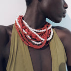 Fire & Frost Beaded Choker - hello baabs 