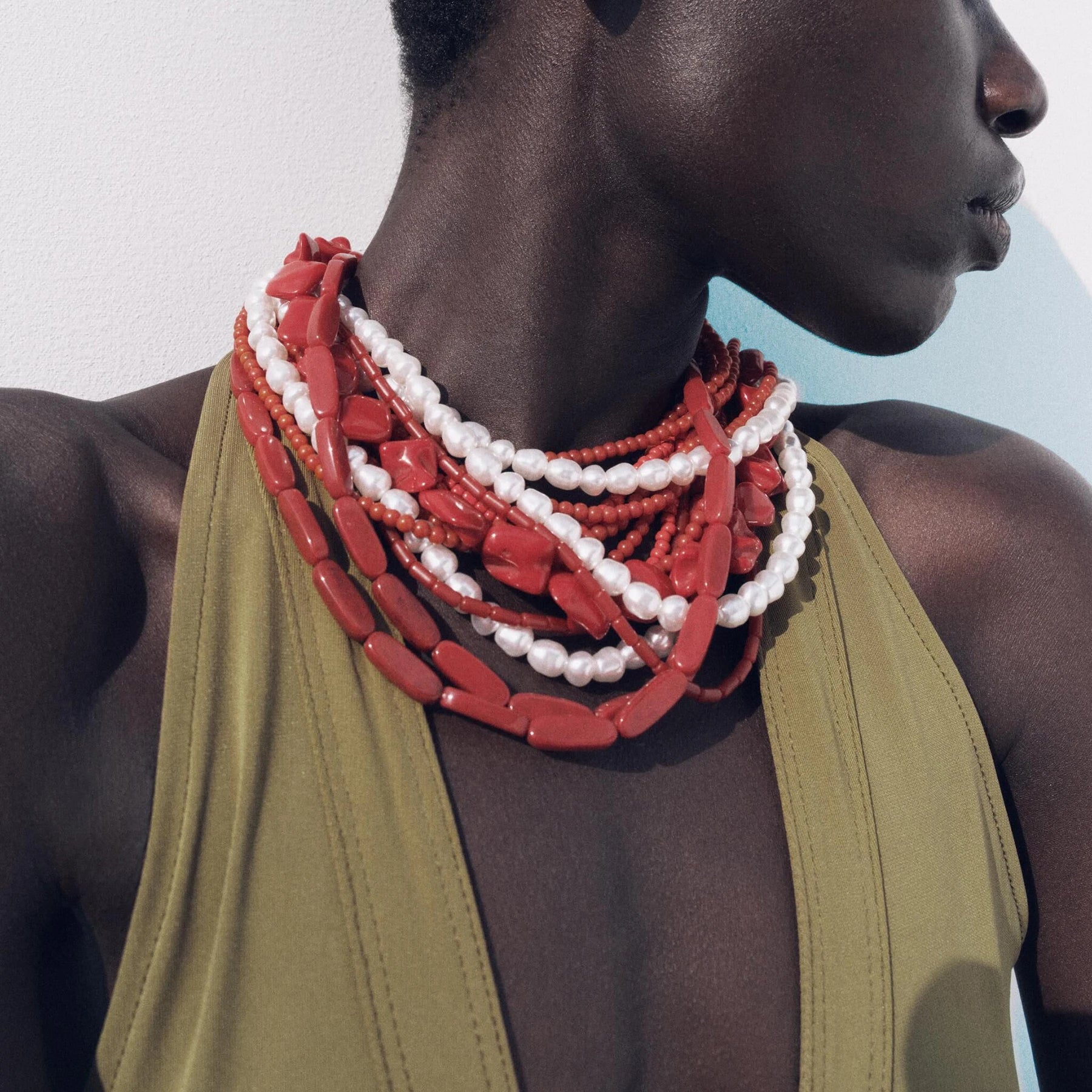 Fire & Frost Beaded Choker - hello baabs 