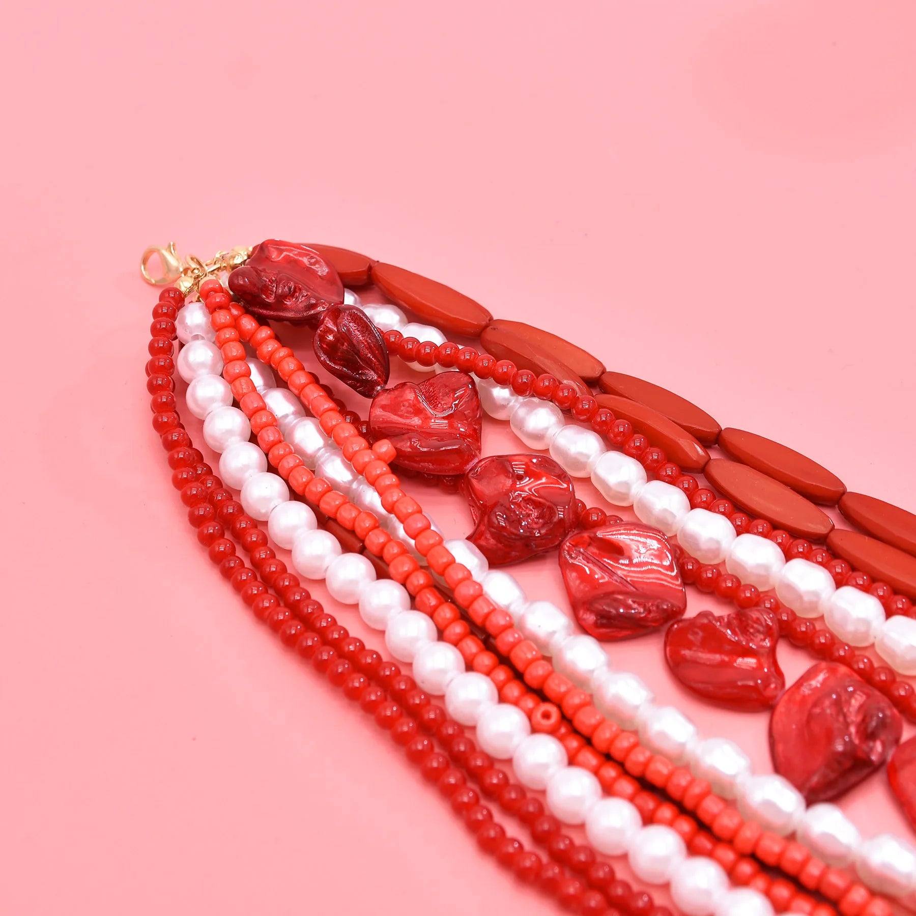 Fire & Frost Beaded Choker - hello baabs 