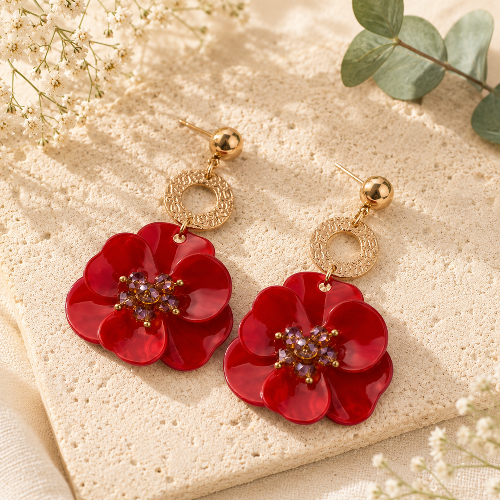 Flora Flicker Dangles - 7 colors - Hello Baabs LLC 