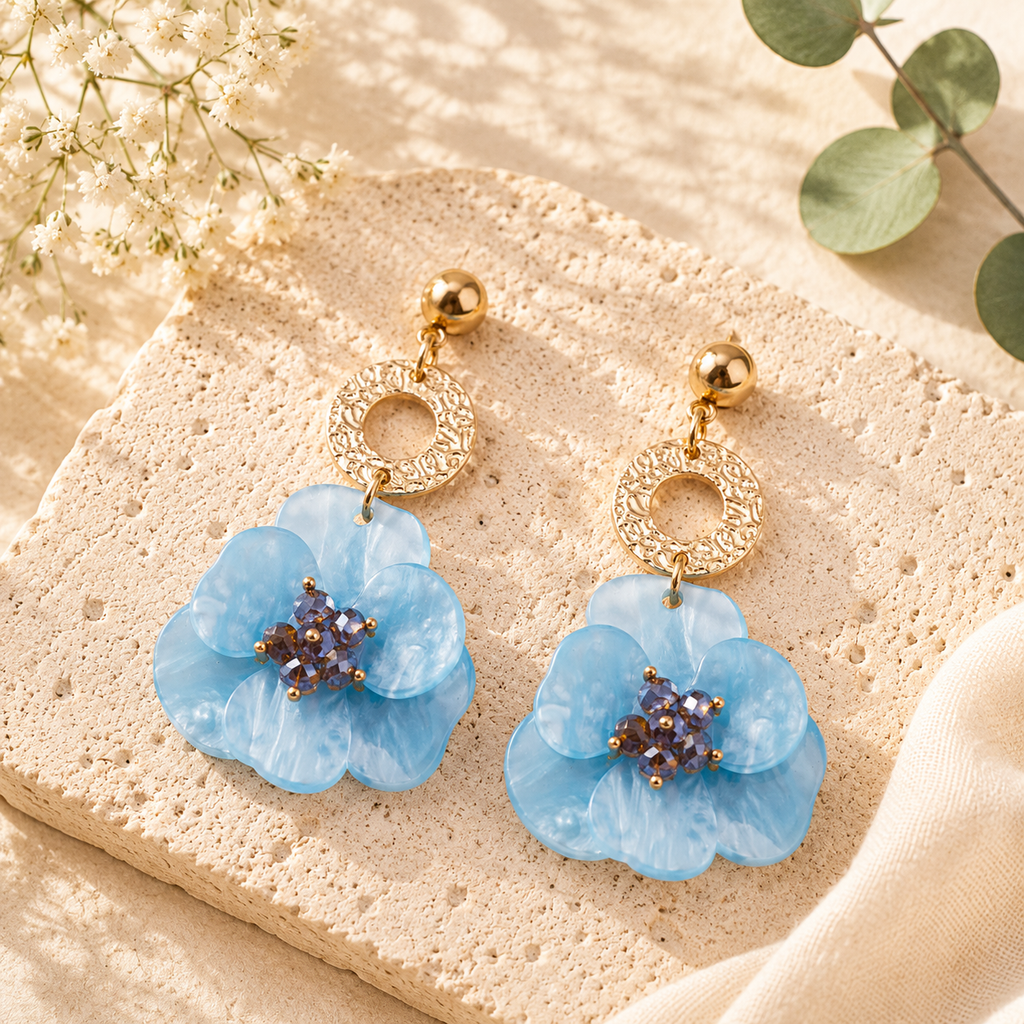 Flora Flicker Dangles - 7 colors - Hello Baabs LLC 