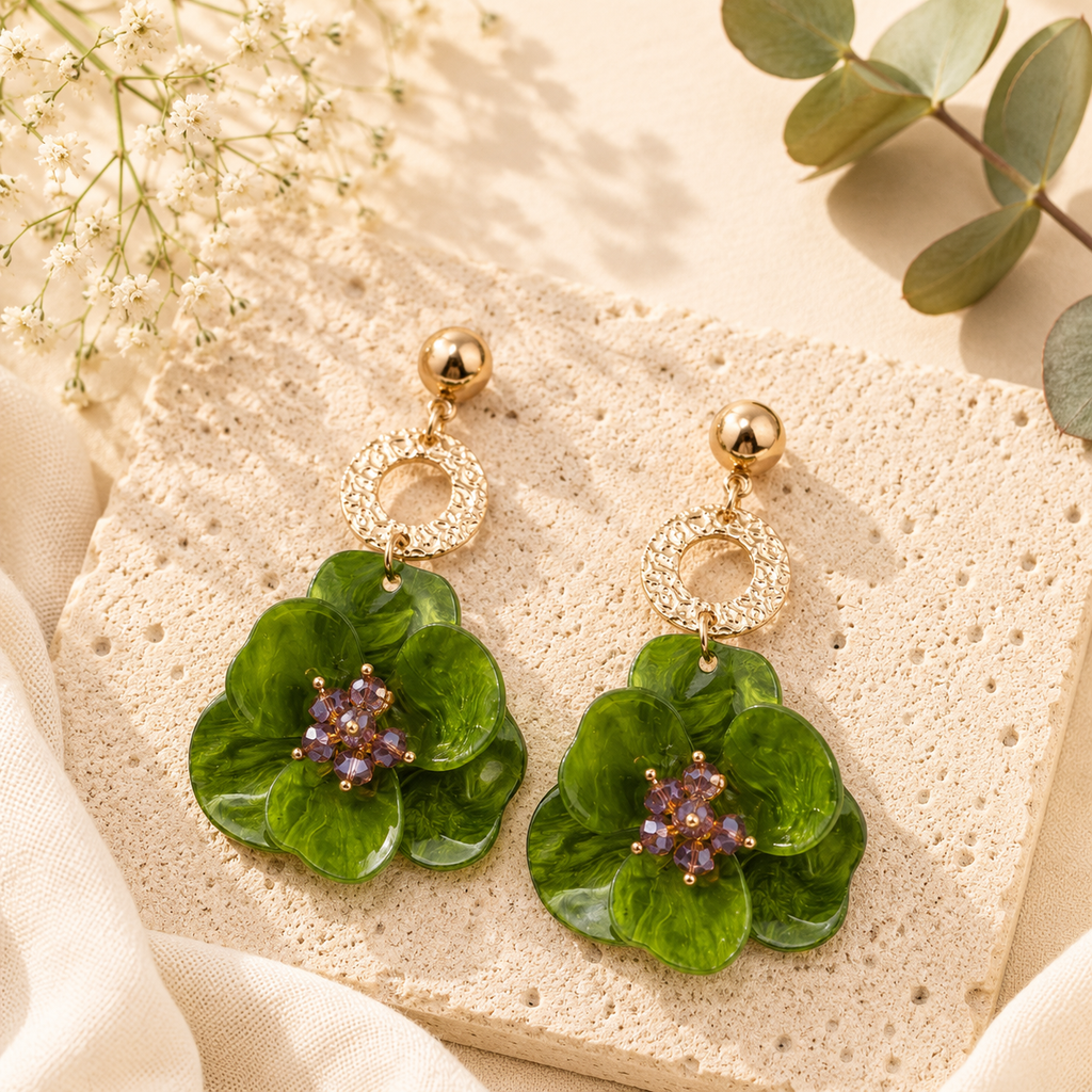 Flora Flicker Dangles - 7 colors - Hello Baabs LLC 