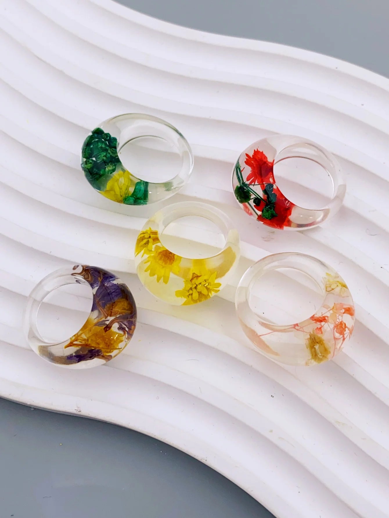 Flora Freeze Ring (size 6.5) - 5 variants - hello baabs 