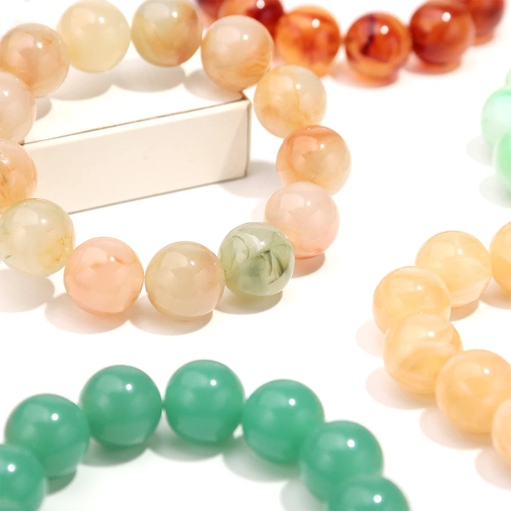 Free Spirit Marble Stretch Bracelet - 14 colors - Hello Baabs LLC 