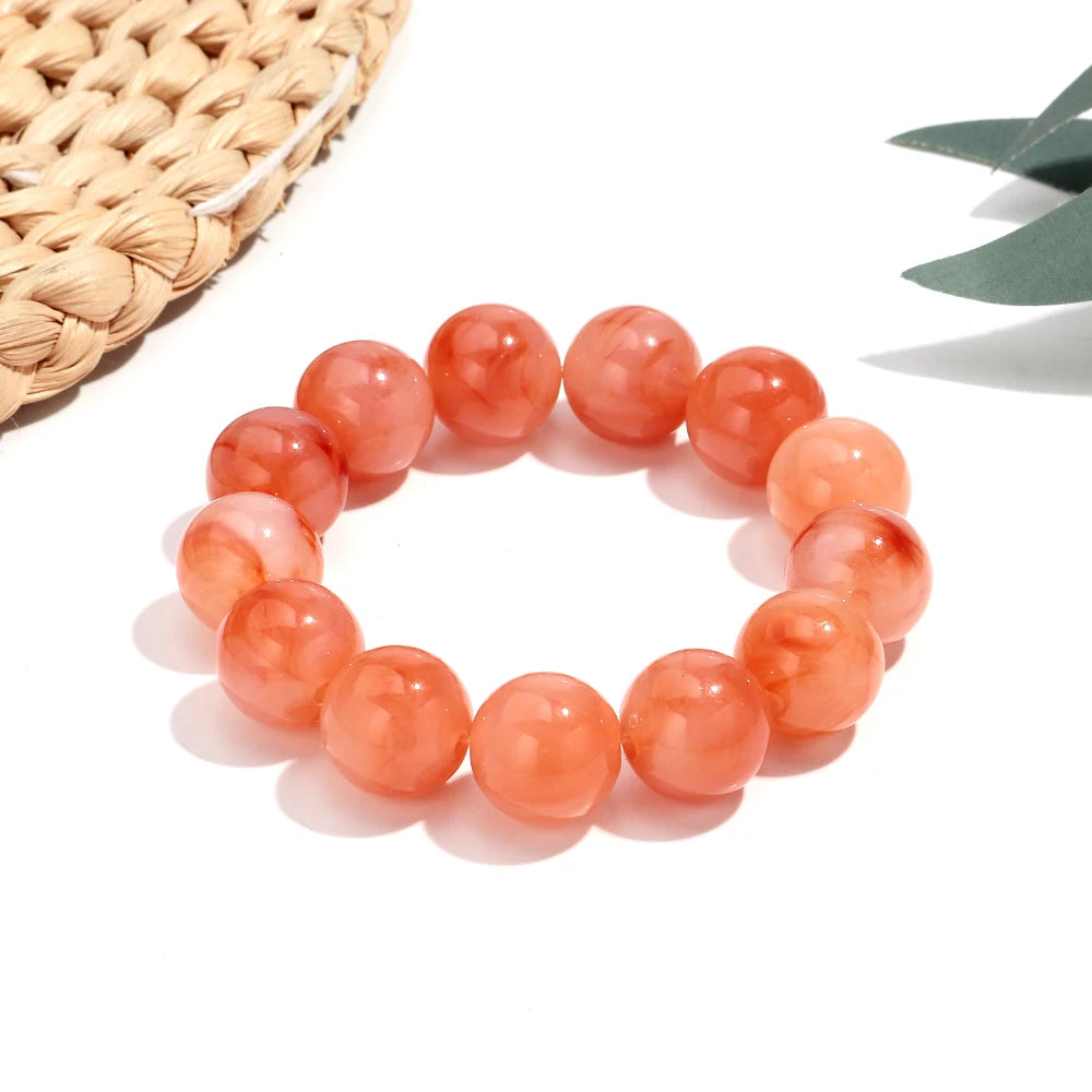 Free Spirit Marble Stretch Bracelet - 14 colors - Hello Baabs LLC 