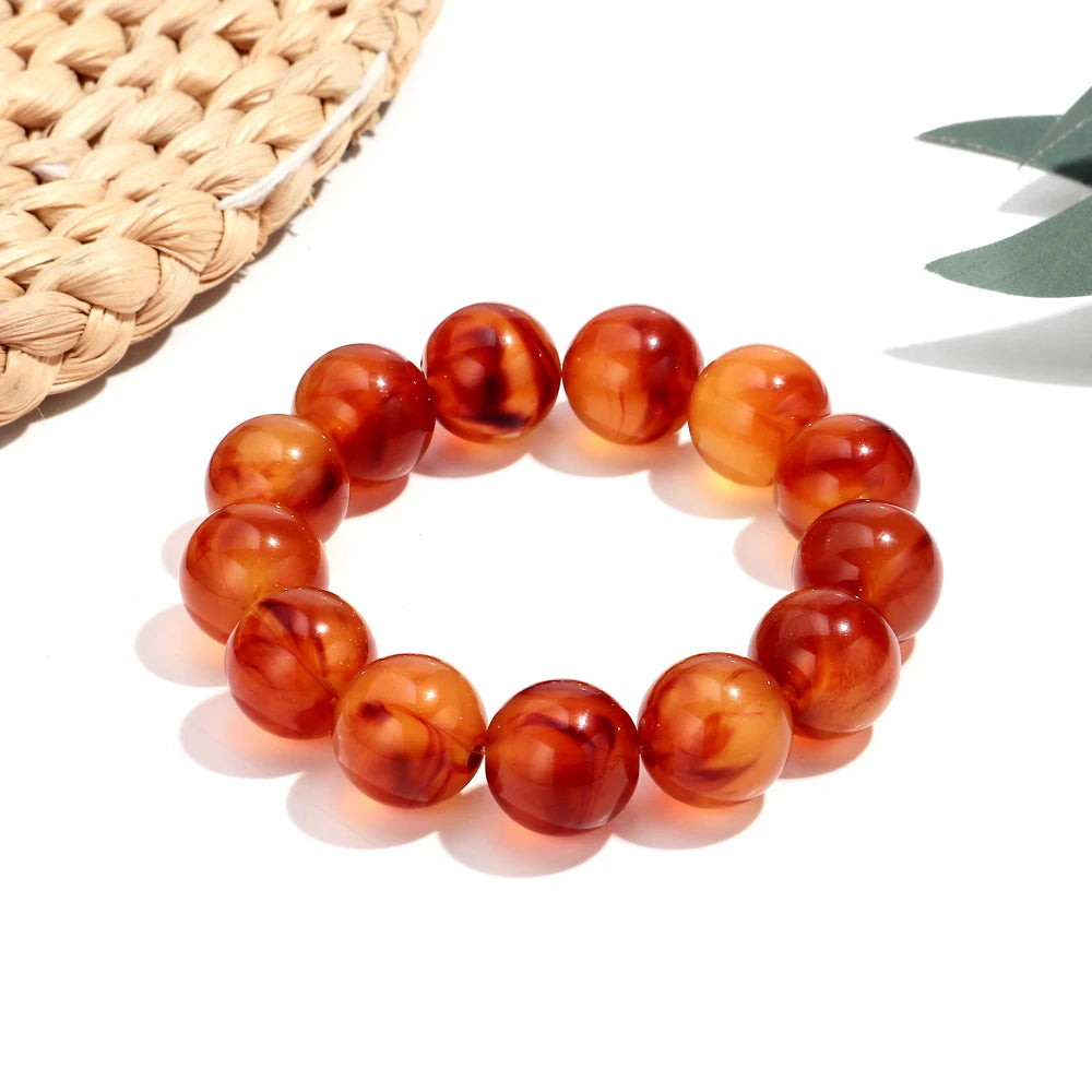 Free Spirit Marble Stretch Bracelet - 14 colors - Hello Baabs LLC 