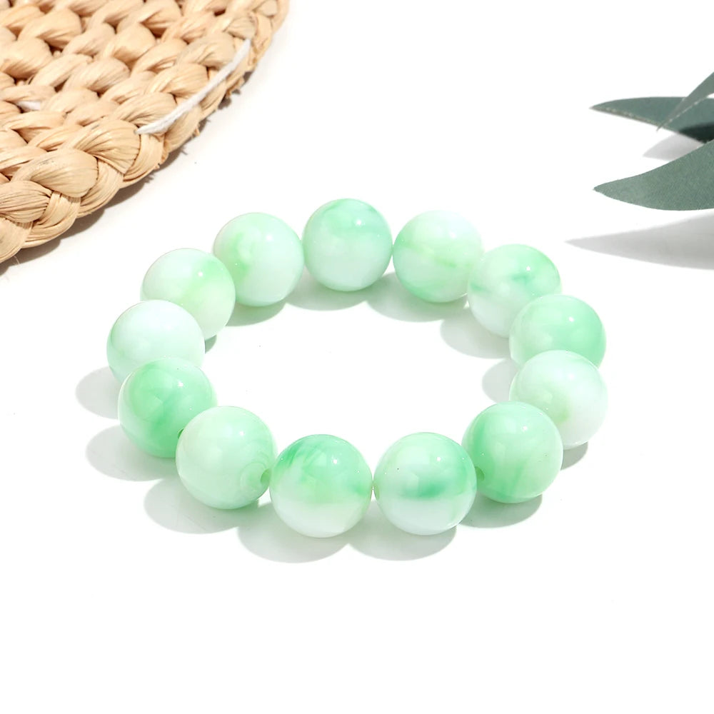 Free Spirit Marble Stretch Bracelet - 14 colors - Hello Baabs LLC 