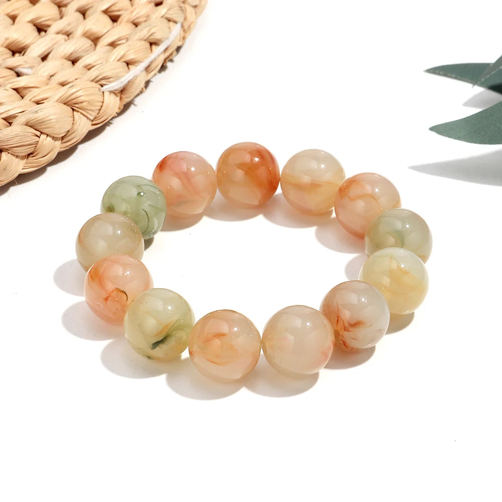 Free Spirit Marble Stretch Bracelet - 14 colors - Hello Baabs LLC 