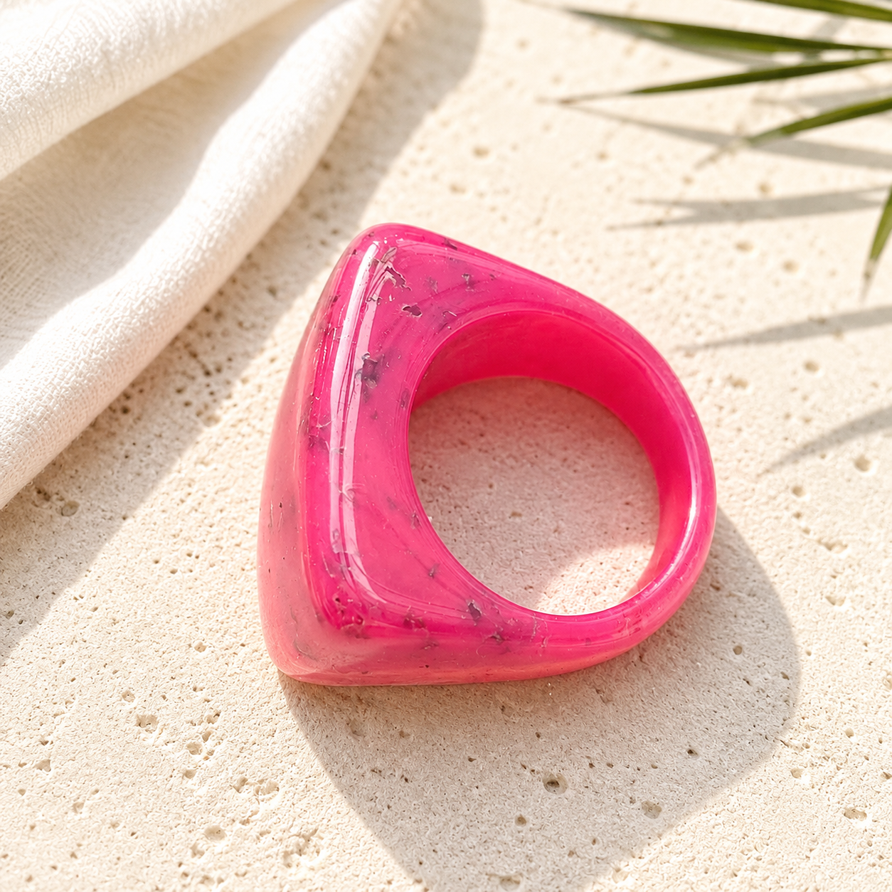 Fuchsia Frenzy Ring (size 8) - Hello Baabs