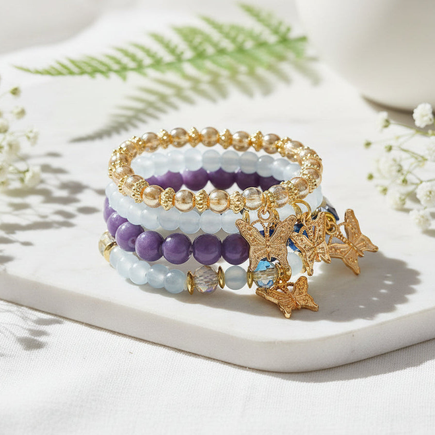 Garden Wings Bracelet Set - 5 colors - Hello Baabs
