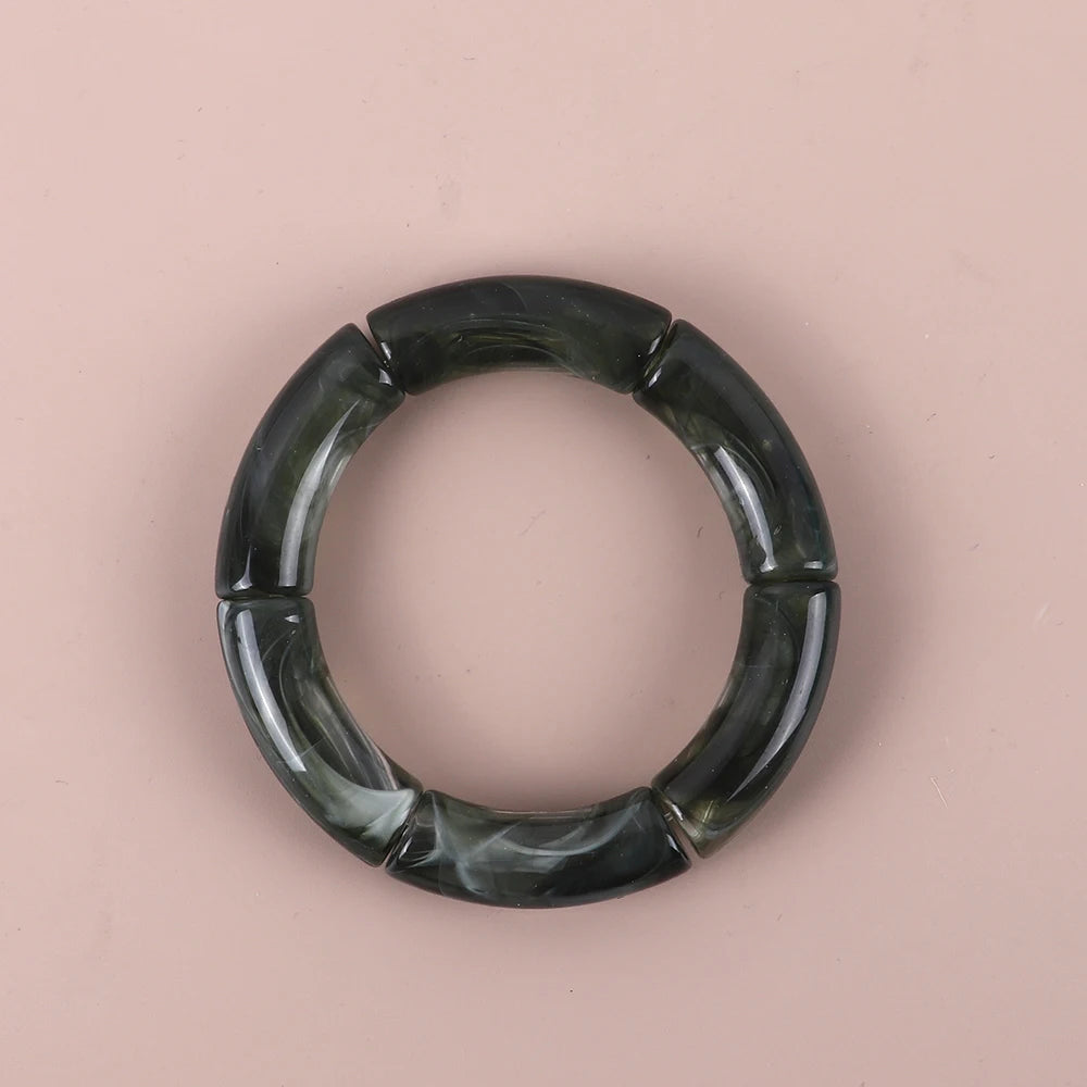 Geo Glow Bamboo Stretch Bangles - 19 colors - hello baabs 