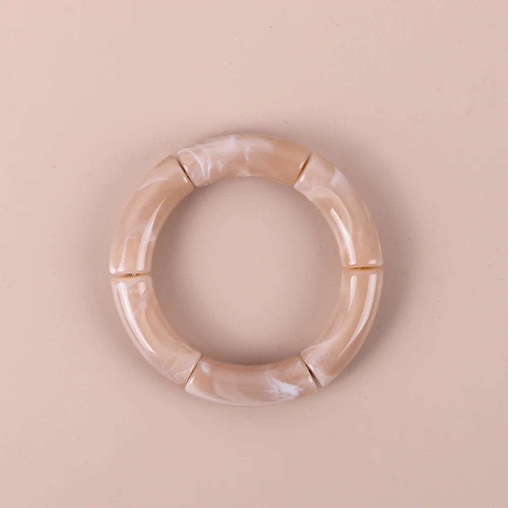 Geo Glow Bamboo Stretch Bangles - 19 colors - hello baabs 