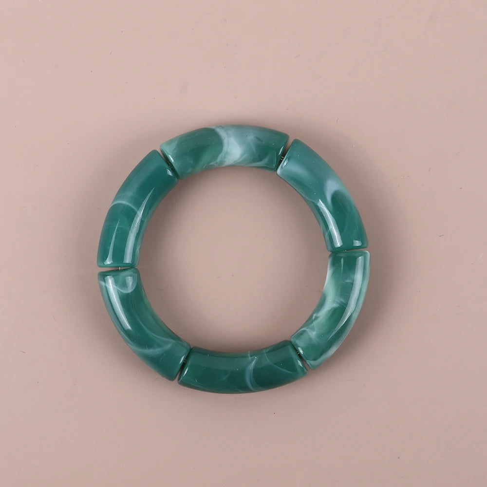 Geo Glow Bamboo Stretch Bangles - 19 colors - hello baabs 