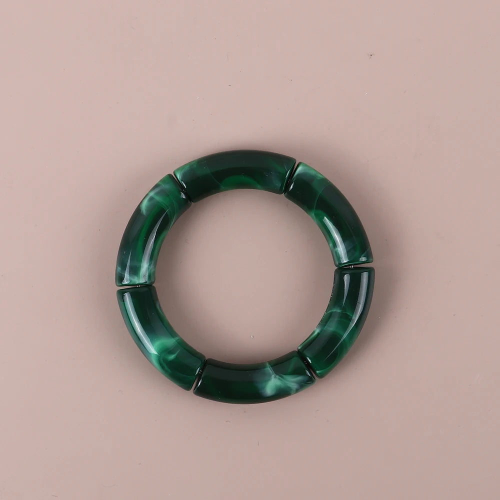 Geo Glow Bamboo Stretch Bangles - 19 colors - hello baabs 