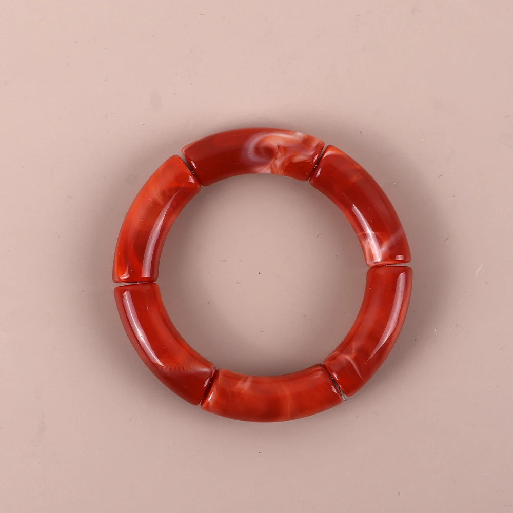 Geo Glow Bamboo Stretch Bangles - 19 colors - hello baabs 