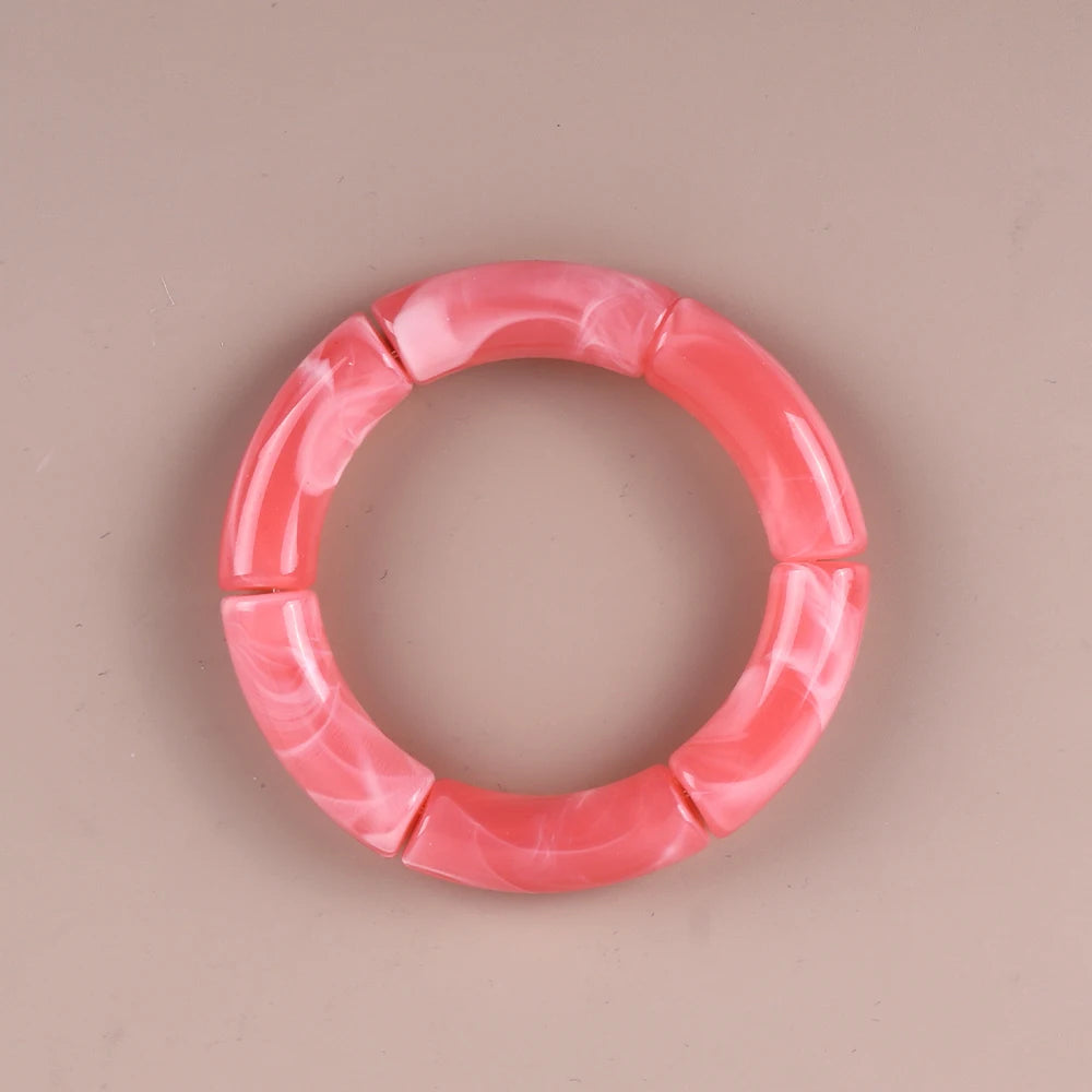 Geo Glow Bamboo Stretch Bangles - 19 colors - hello baabs 