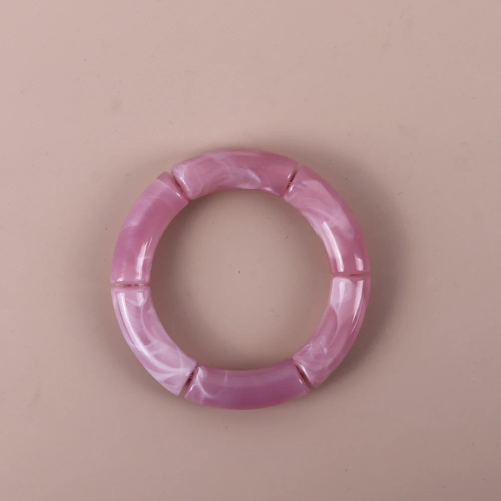 Geo Glow Bamboo Stretch Bangles - 19 colors - hello baabs 