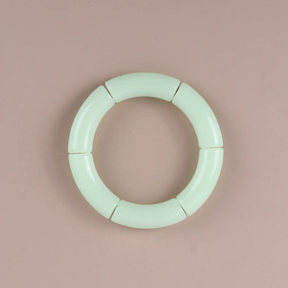 Geo Glow Bamboo Stretch Bangles - 19 colors - hello baabs 