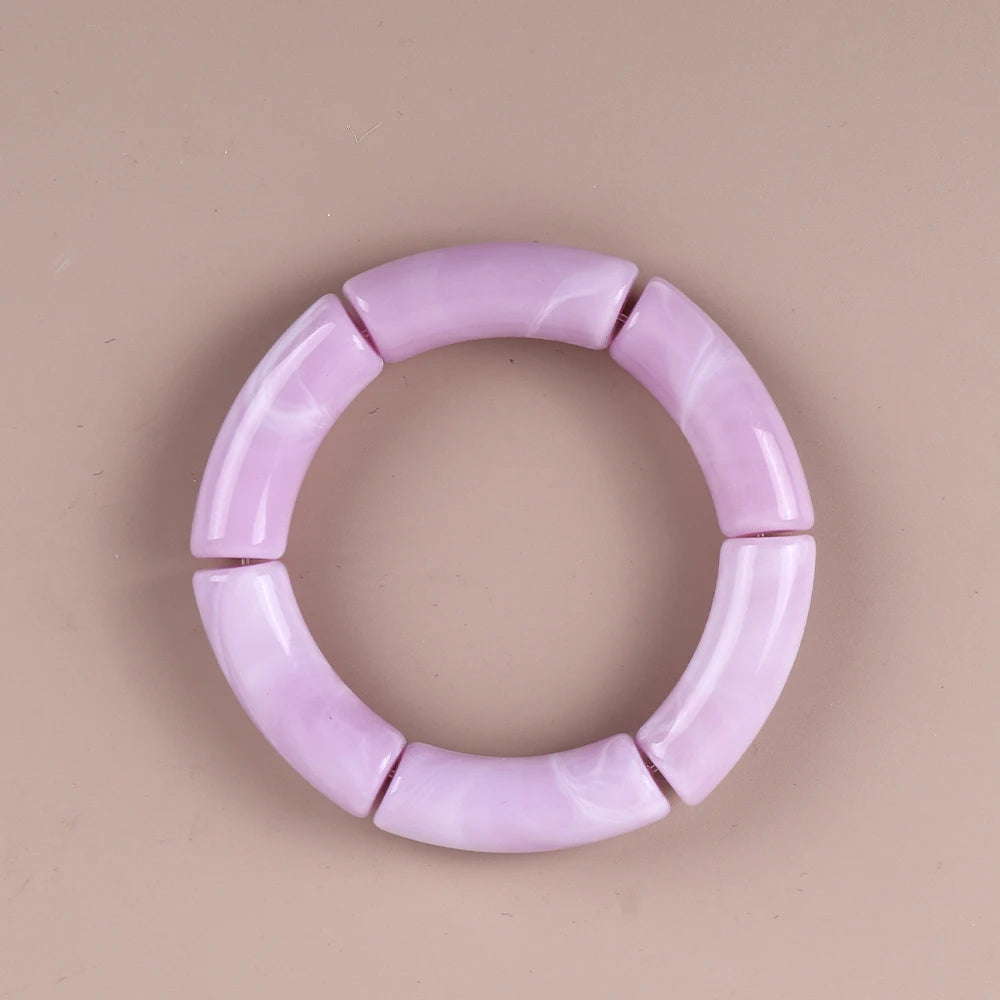 Geo Glow Bamboo Stretch Bangles - 19 colors - hello baabs 