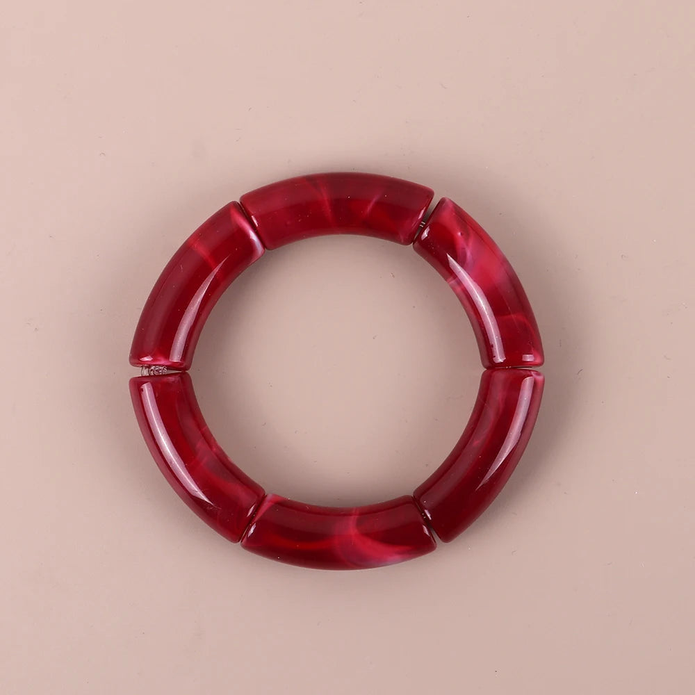 Geo Glow Bamboo Stretch Bangles - 19 colors - hello baabs 