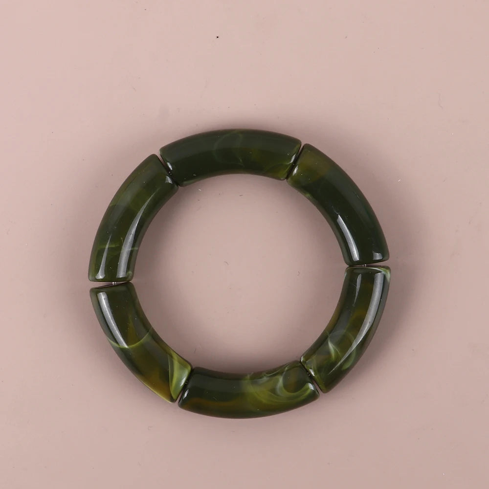 Geo Glow Bamboo Stretch Bangles - 19 colors - hello baabs 