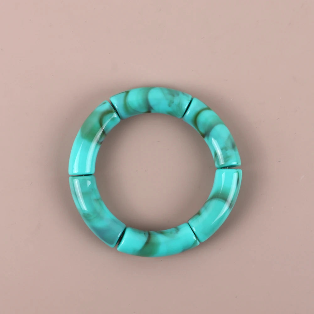 Geo Glow Bamboo Stretch Bangles - 19 colors - hello baabs 