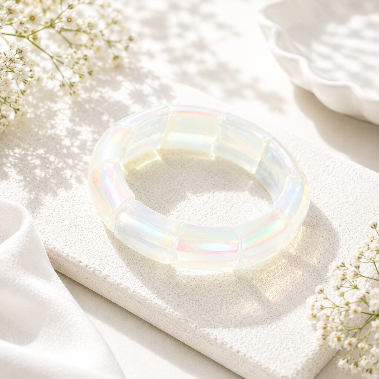 Gilded Groove Stretch Bracelet - 8 color variants - Hello Baabs