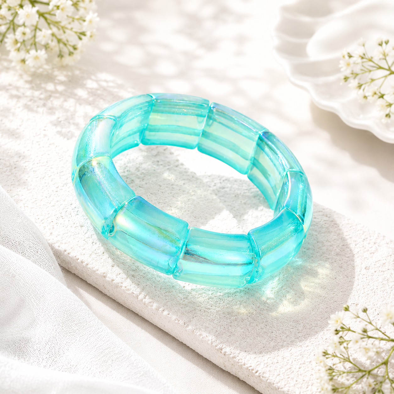 Gilded Groove Stretch Bracelet - 8 color variants - Hello Baabs