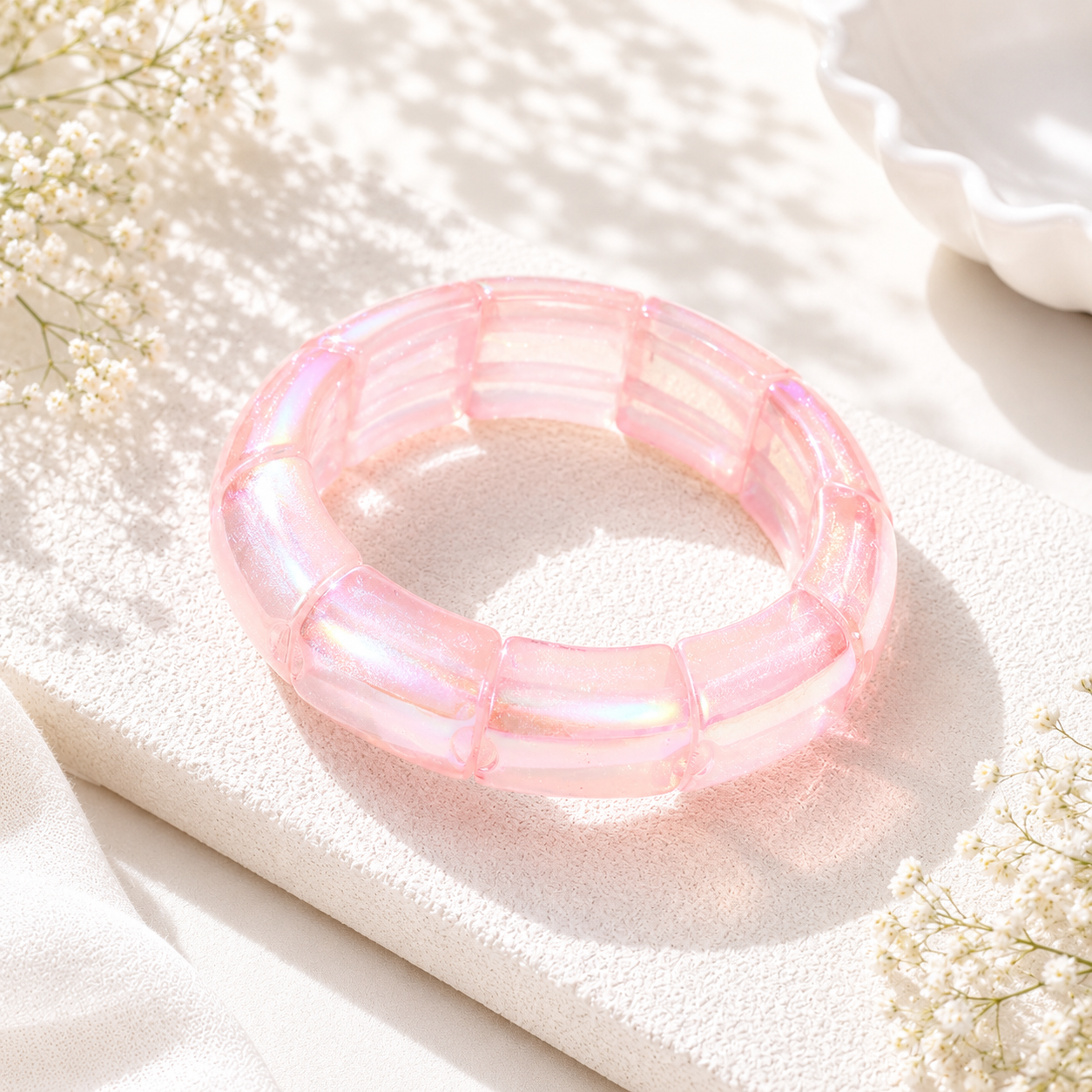 Gilded Groove Stretch Bracelet - 8 color variants - Hello Baabs