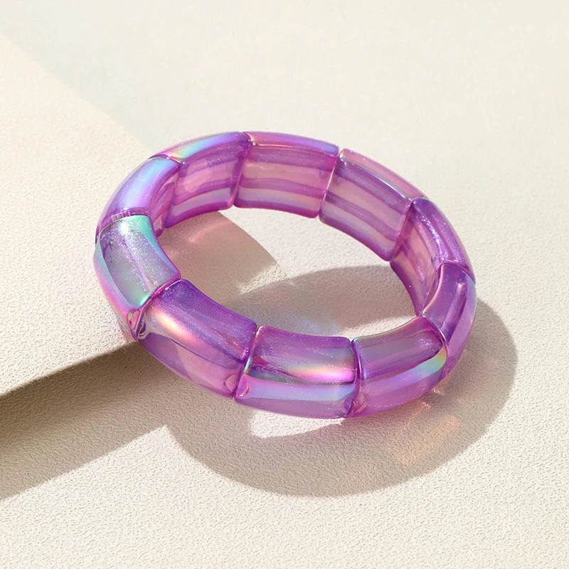 Gilded Groove Stretch Bracelet - 8 color variants - Hello Baabs LLC 