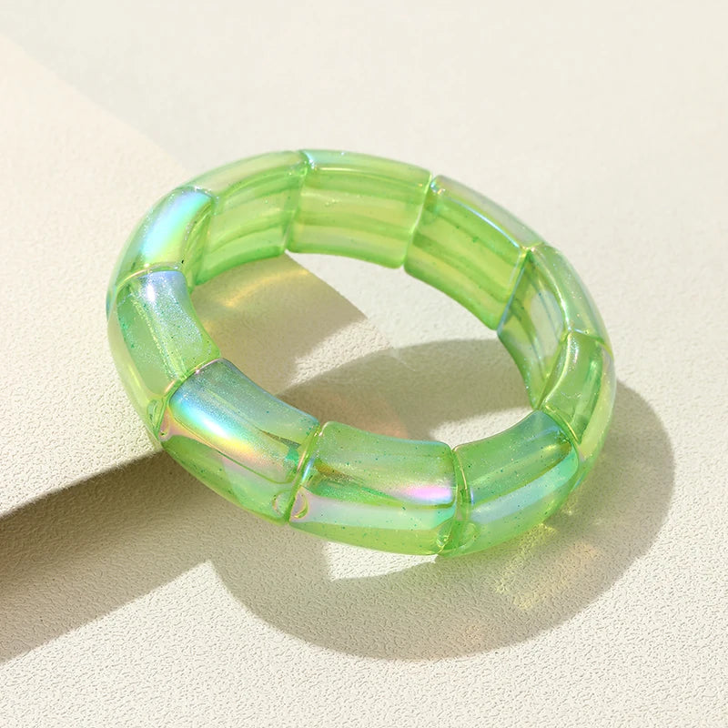 Gilded Groove Stretch Bracelet - 8 color variants - Hello Baabs LLC 