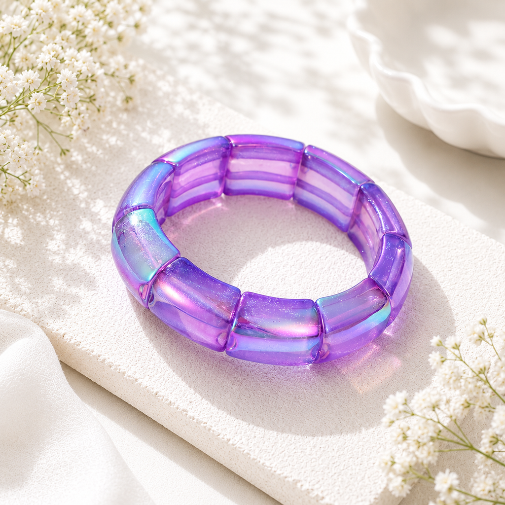 Gilded Groove Stretch Bracelet - 8 color variants - Hello Baabs LLC 
