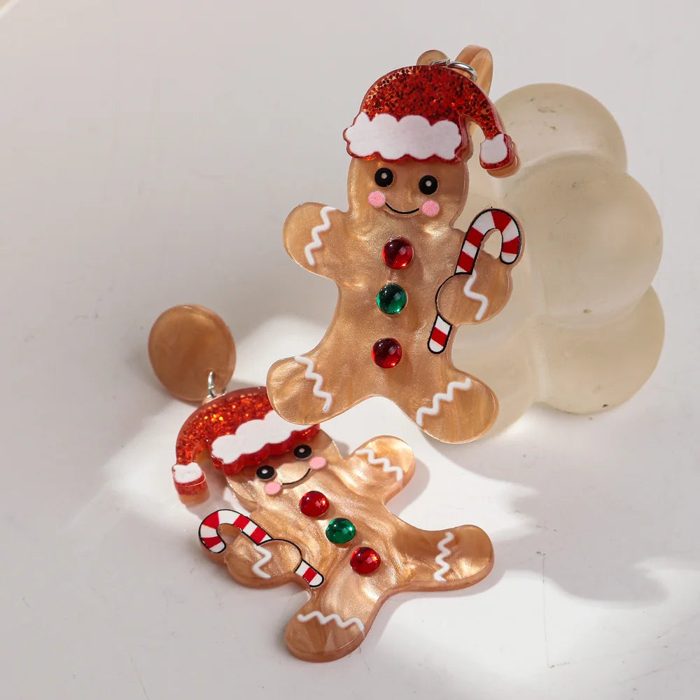 Gingerbread Cheer Earrings - hello baabs 