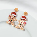 Gingerbread Cheer Earrings - hello baabs 