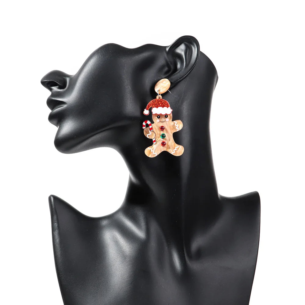 Gingerbread Cheer Earrings - hello baabs 