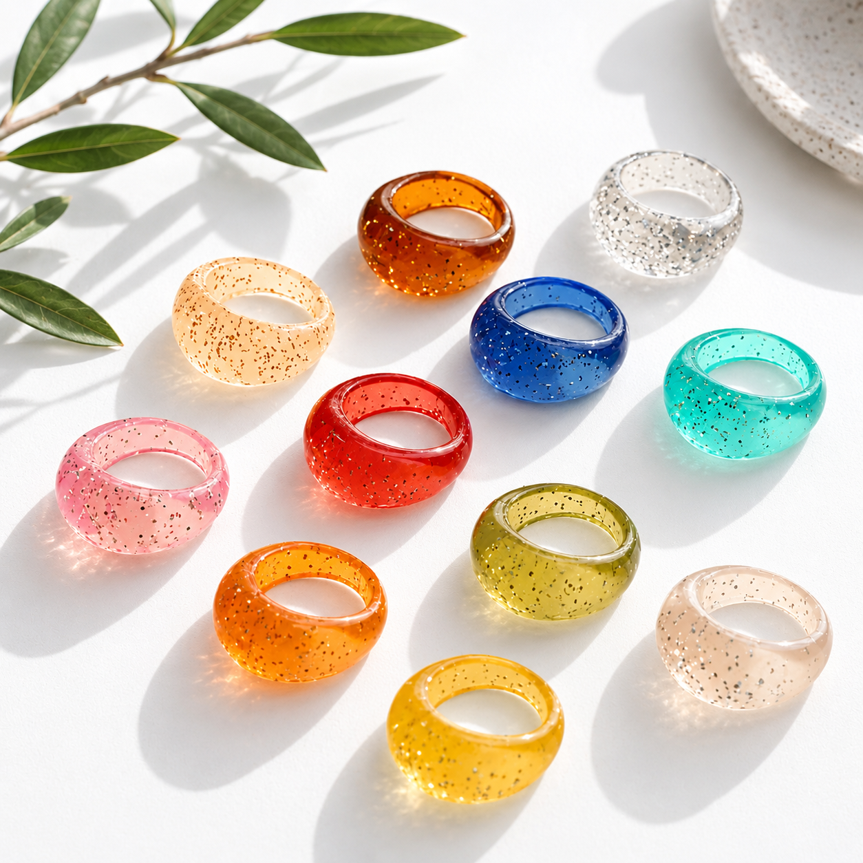 Glaze Phase Ring (size 8) - 20 colors - Hello Baabs