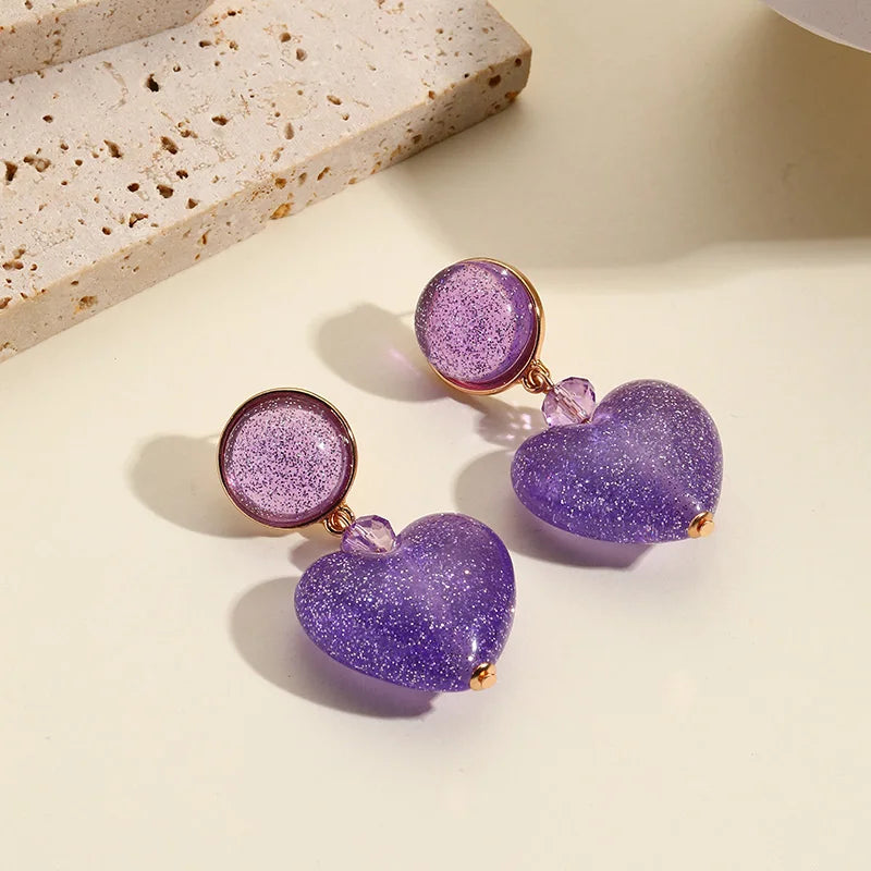 Glitter Heart Drops - 8 colors - Hello Baabs