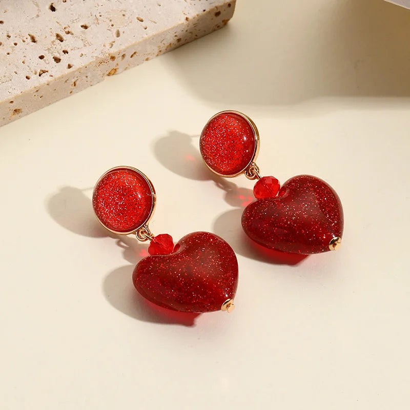 Glitter Heart Drops - 8 colors - Hello Baabs