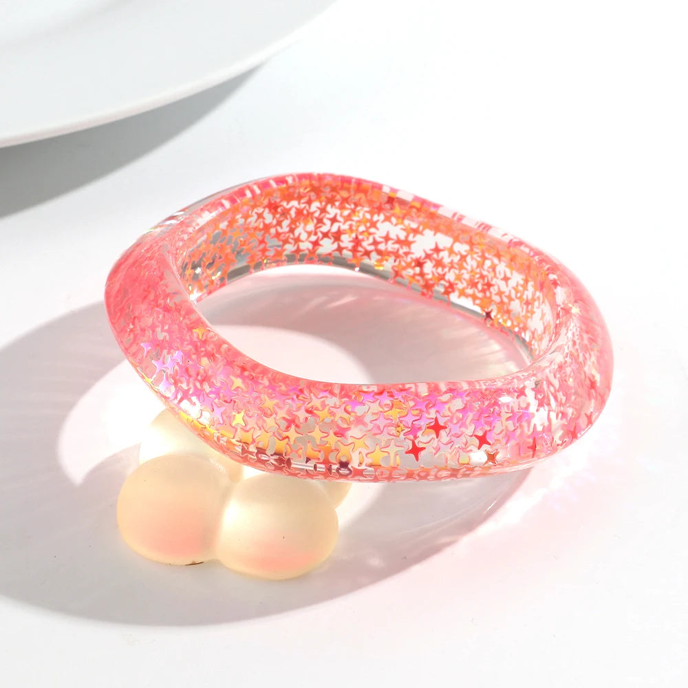 Glitter Riot Bangle (2.70" diameter) - 6 colors - Hello Baabs LLC 